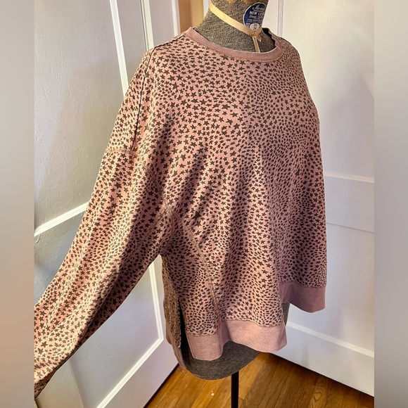 🌟 Z Supply Buckle Star Print Oversized Sweatshirt - Picture 5 of 10